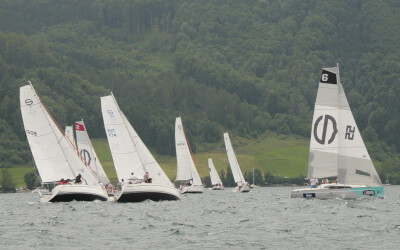 AUFTAKT ZUM SUNBEAMCUP AM ATTERSEE MIT SECHS MATTSEER BOOTEN, SIEG GEHT AN ATTERSEER TEAMS