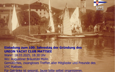 EINLADUNG 100 JAHRE UYCMattsee